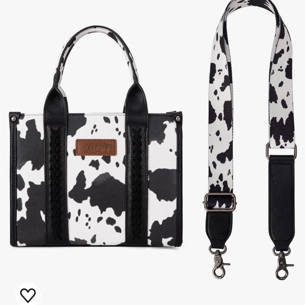 Brand New!!!  Paper still on!Wrangler Cow Print Black